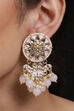 Pink Metal Brass Earring image number 1