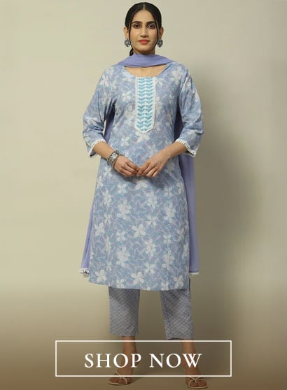 Lavender Poly Chiffon Straight Suit Set