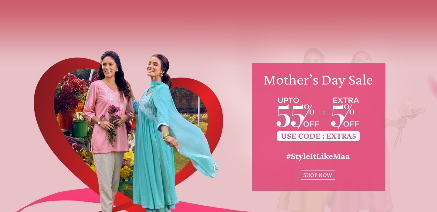 Mothers Day Sale - UPTO 55% + EXTRA 5% OFF