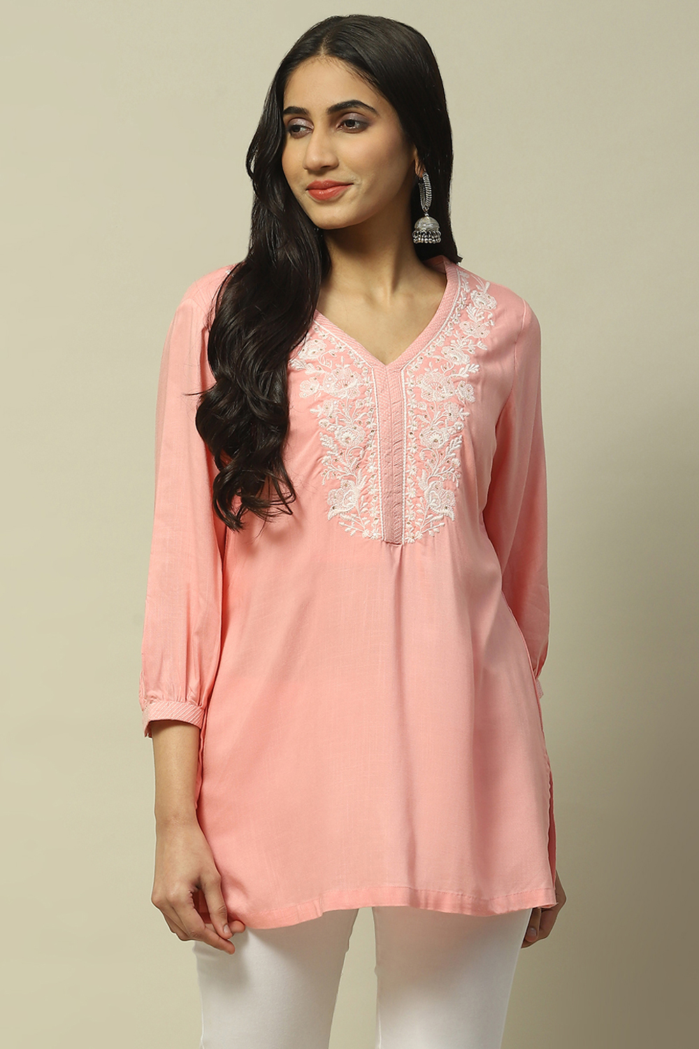 Pink Rayon Slub Indie Top image number 5