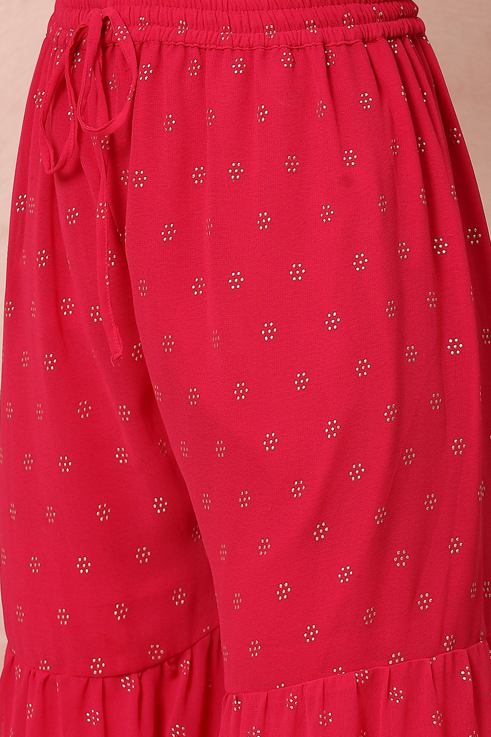 Pink Georgette Sharara Suit Set image number 1