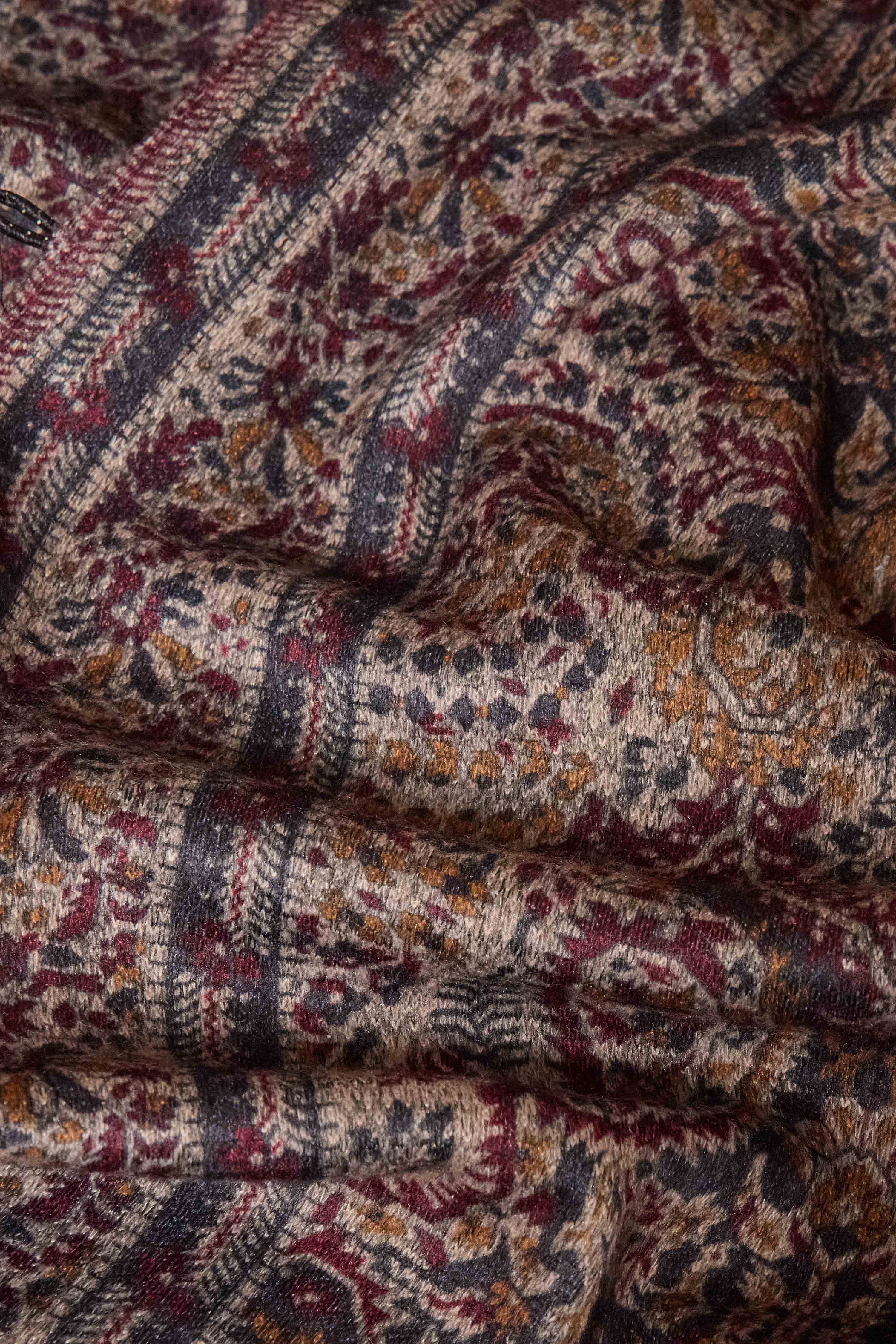 Maroon Polyester Regular Printed Cape image number 3