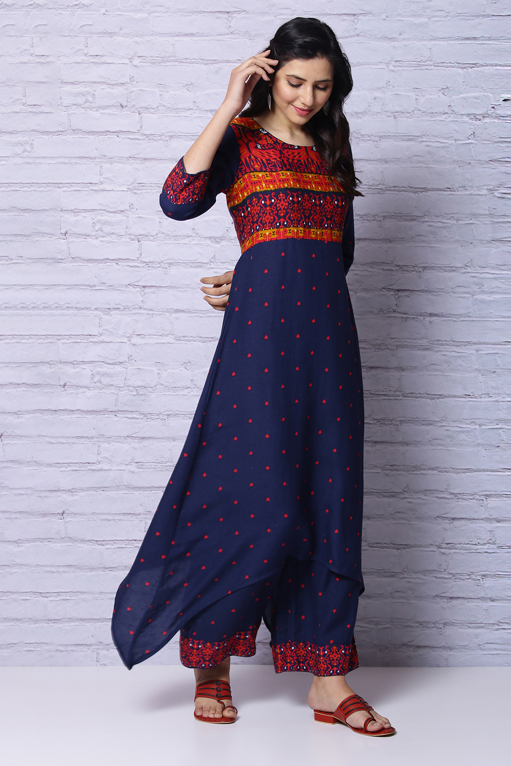 Indigo Viscose Kurta image number 5