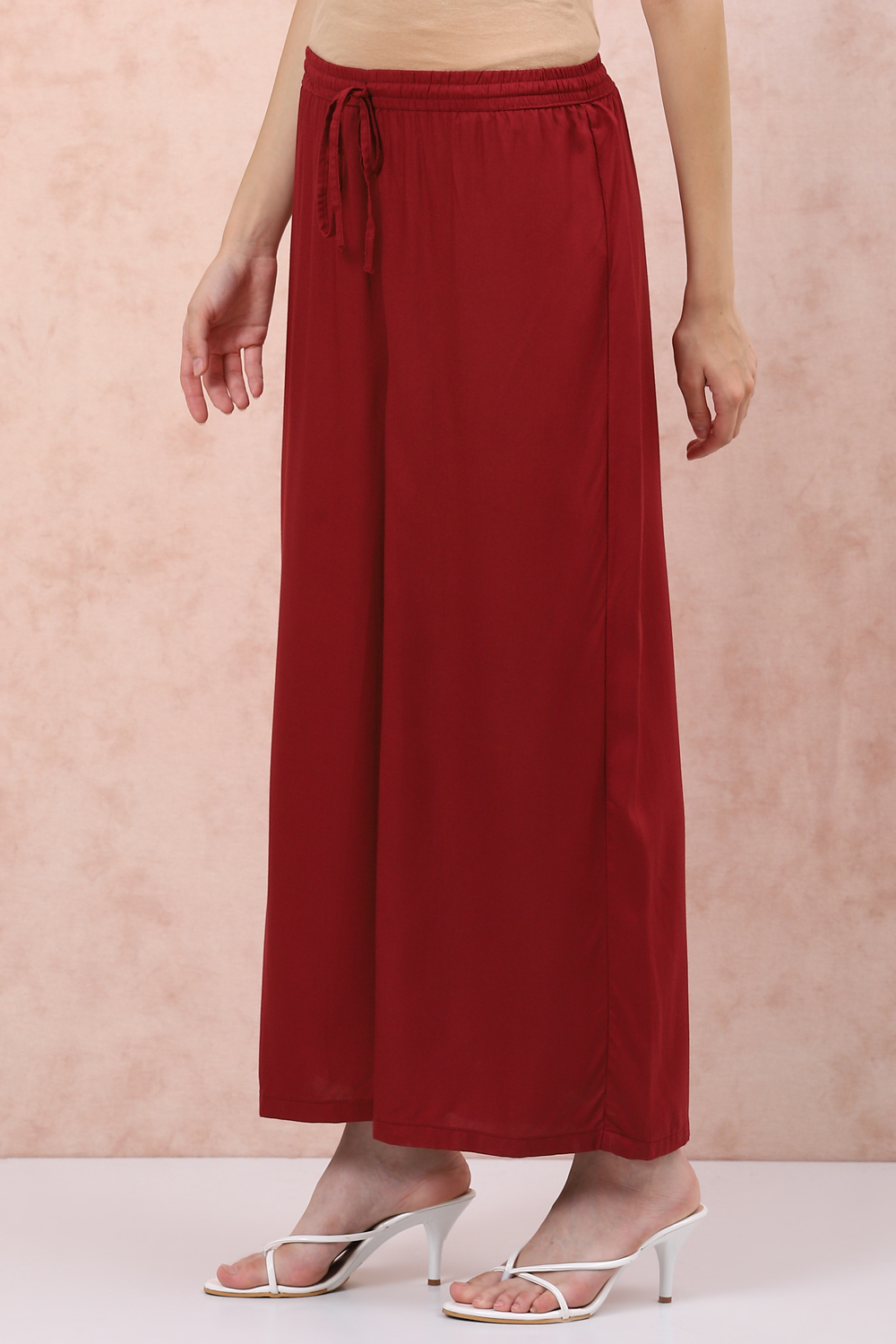 White Viscose Palazzo image number 2