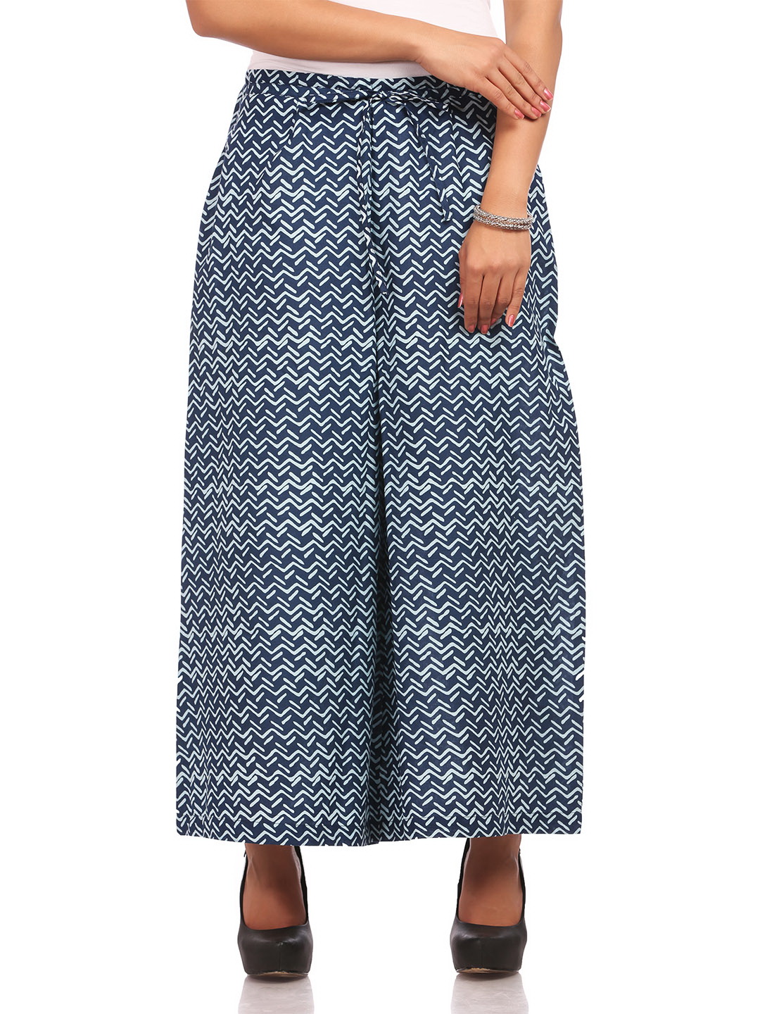 Indigo Cotton Palazzo image number 0