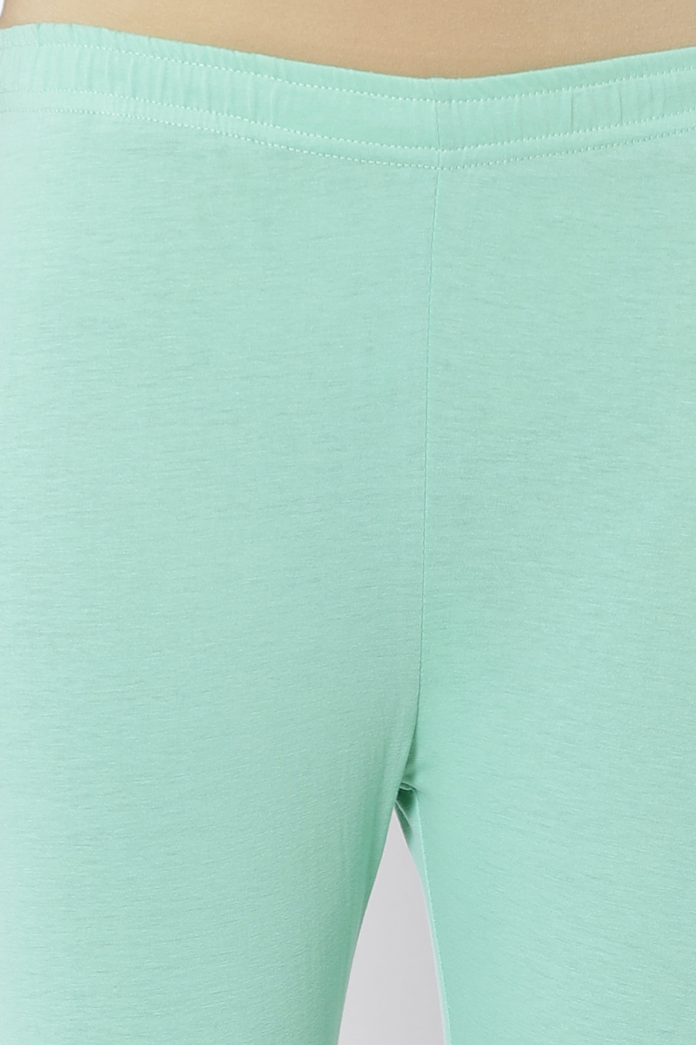 Mint Green Cotton Leggings image number 1