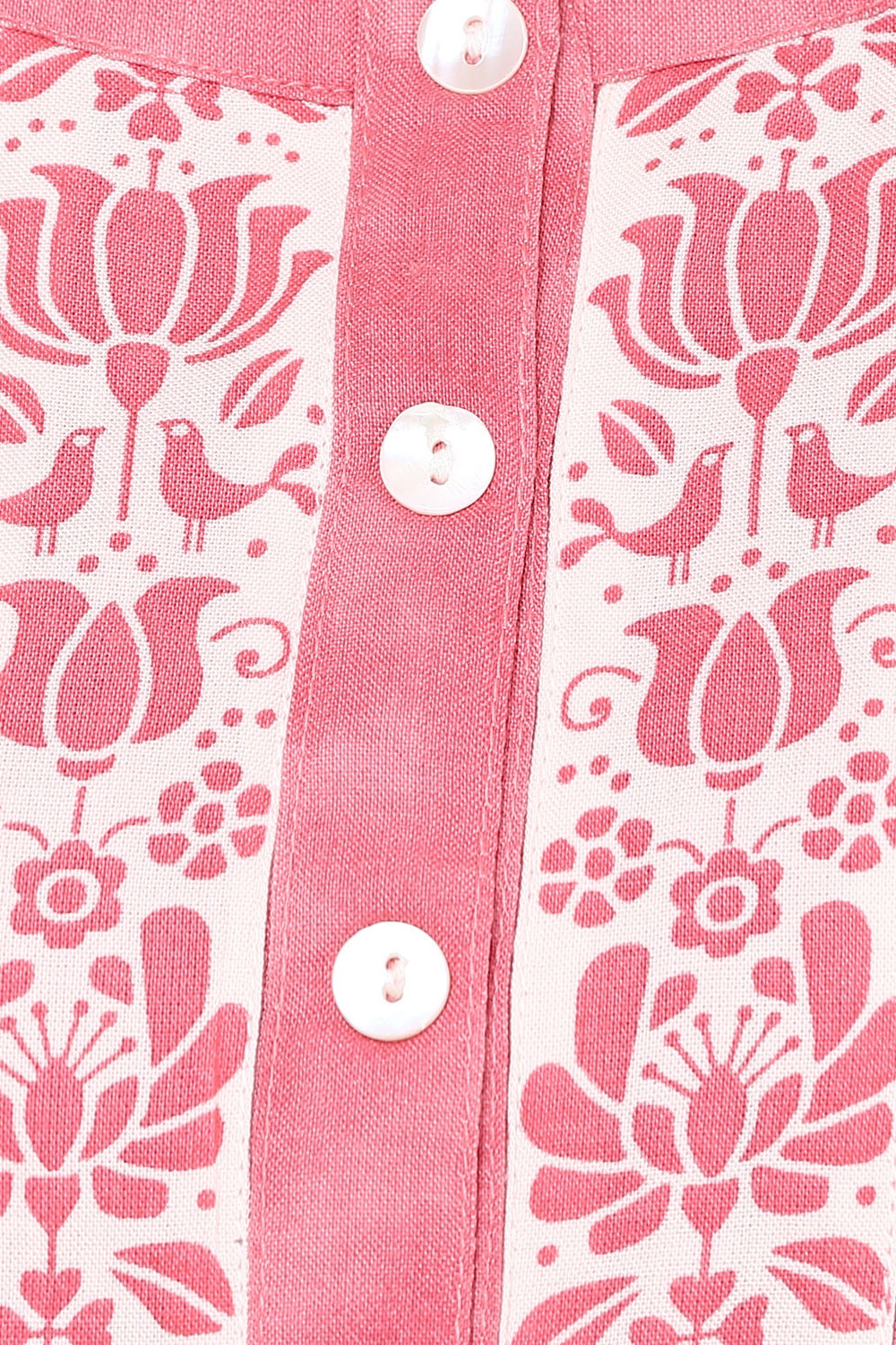 Pink Straight Cotton Indie Top image number 1