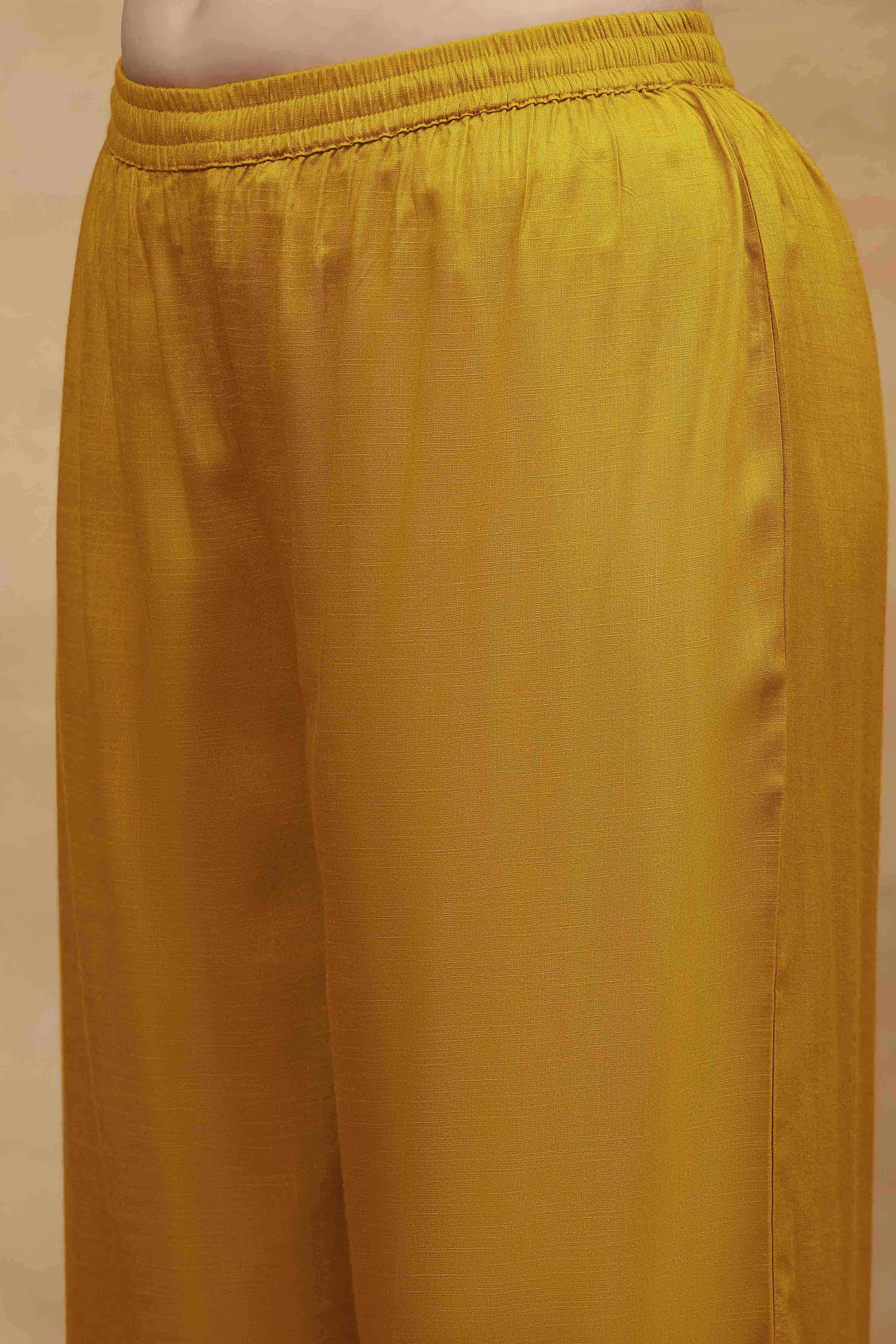 Black Viscose Rayon A-Line Solid Kurta Set image number 2