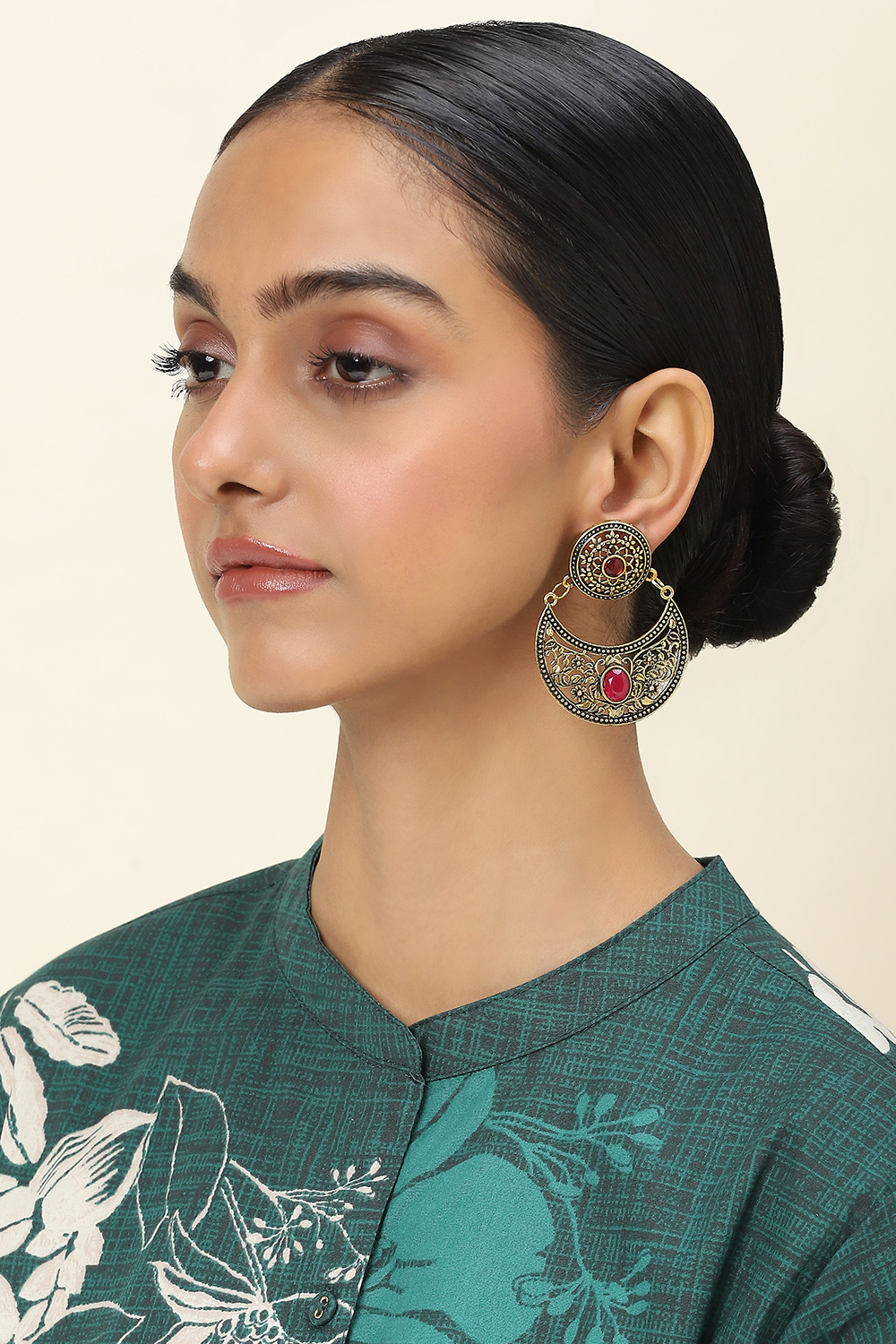 Pink Alloy Drop & Danglers image number 3