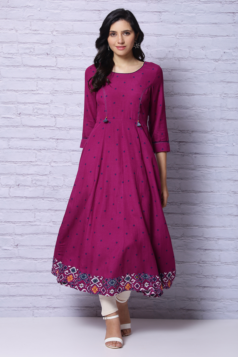 Phalsa Viscose Kurta image number 3