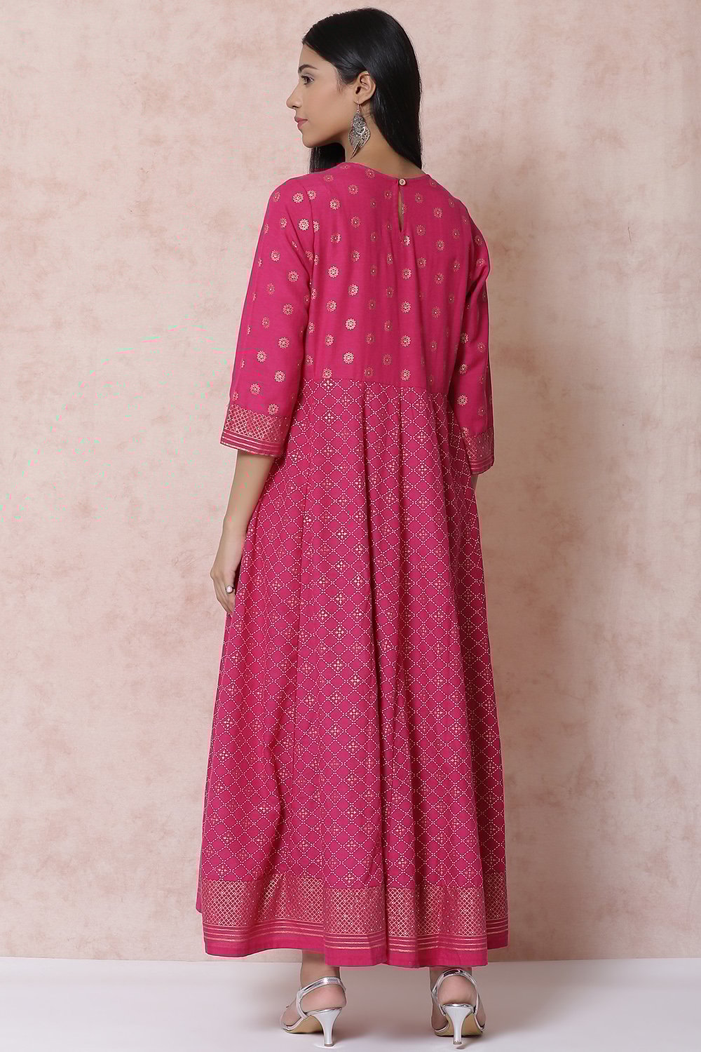 Indigo Viscose Kalidar Dress image number 5