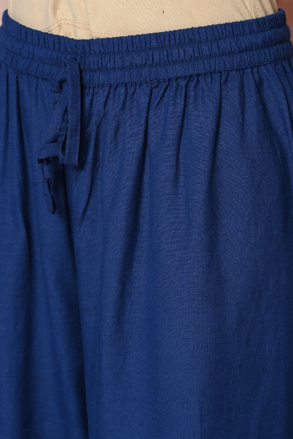 Indigo Viscose Asymmetric Suit Set image number 5