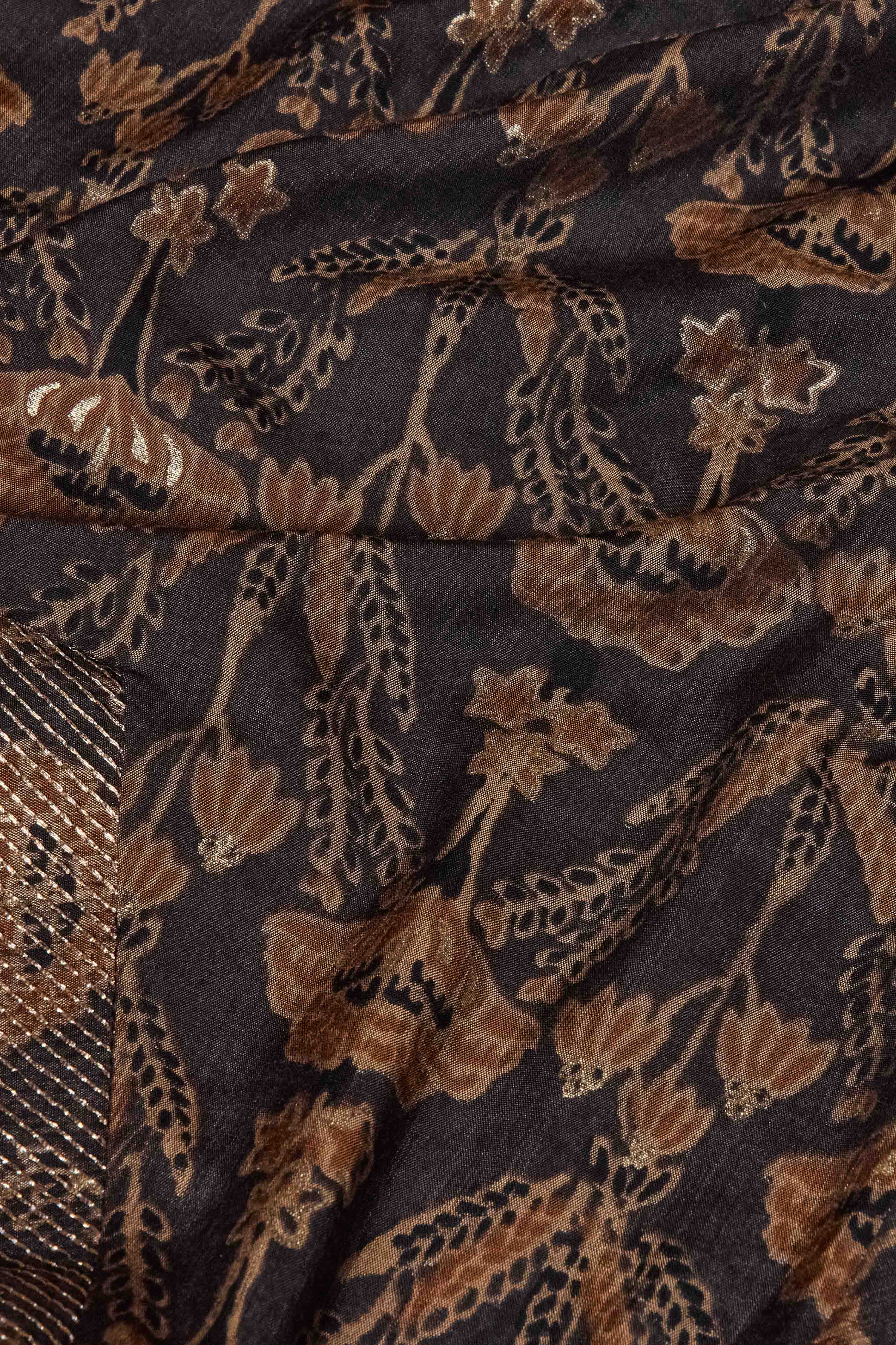 Grey Viscose Blend Straight Printed Kurta image number 3