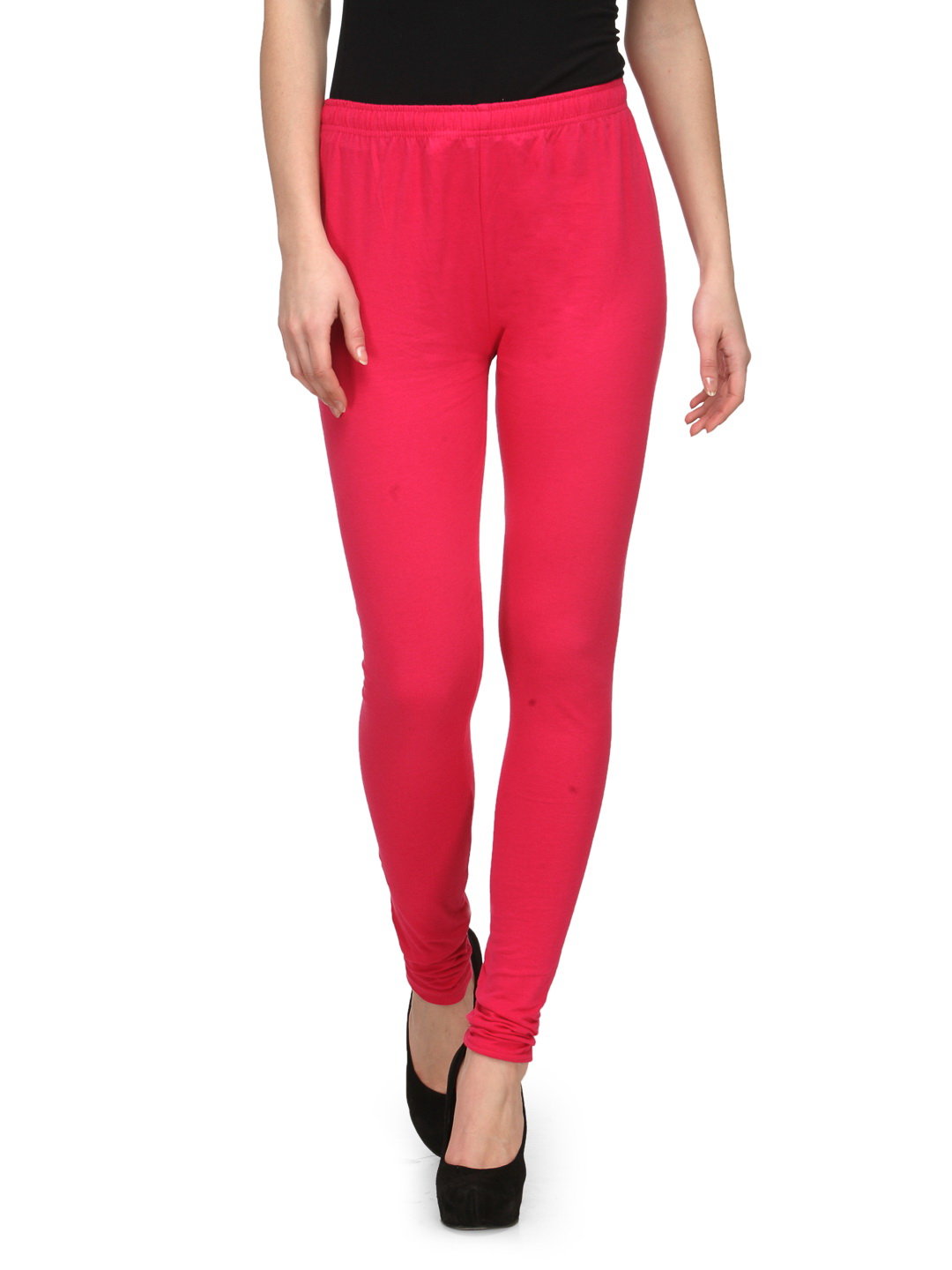 Fuschia Cotton Leggings image number 0