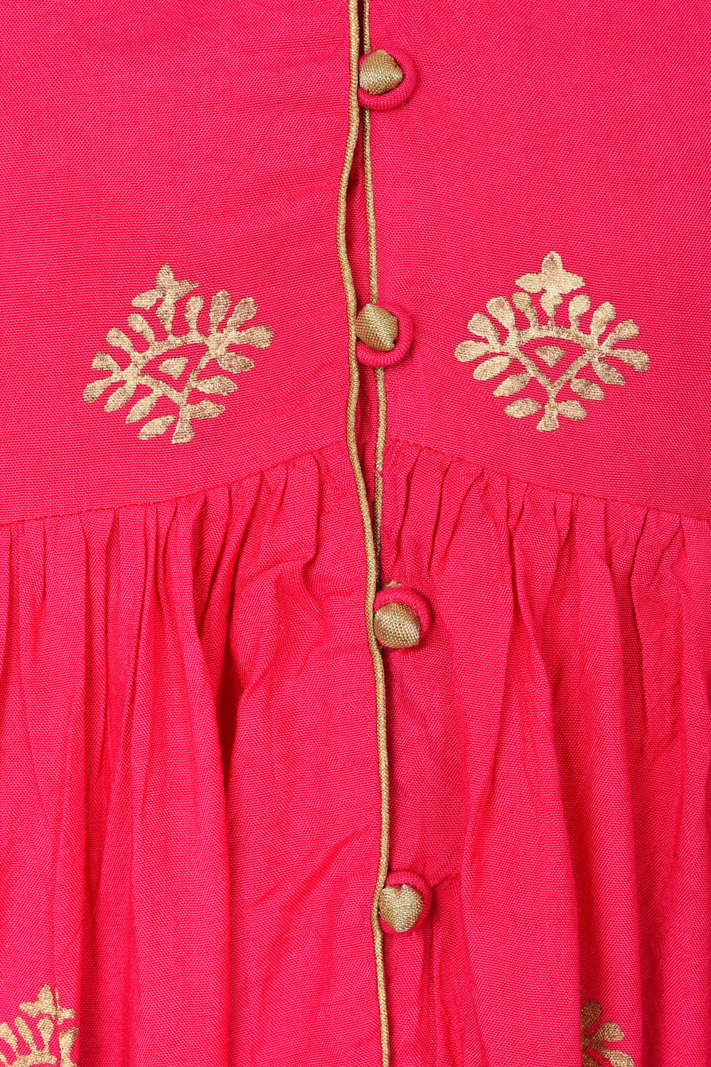 Pink A-Line Viscose Kurta image number 5