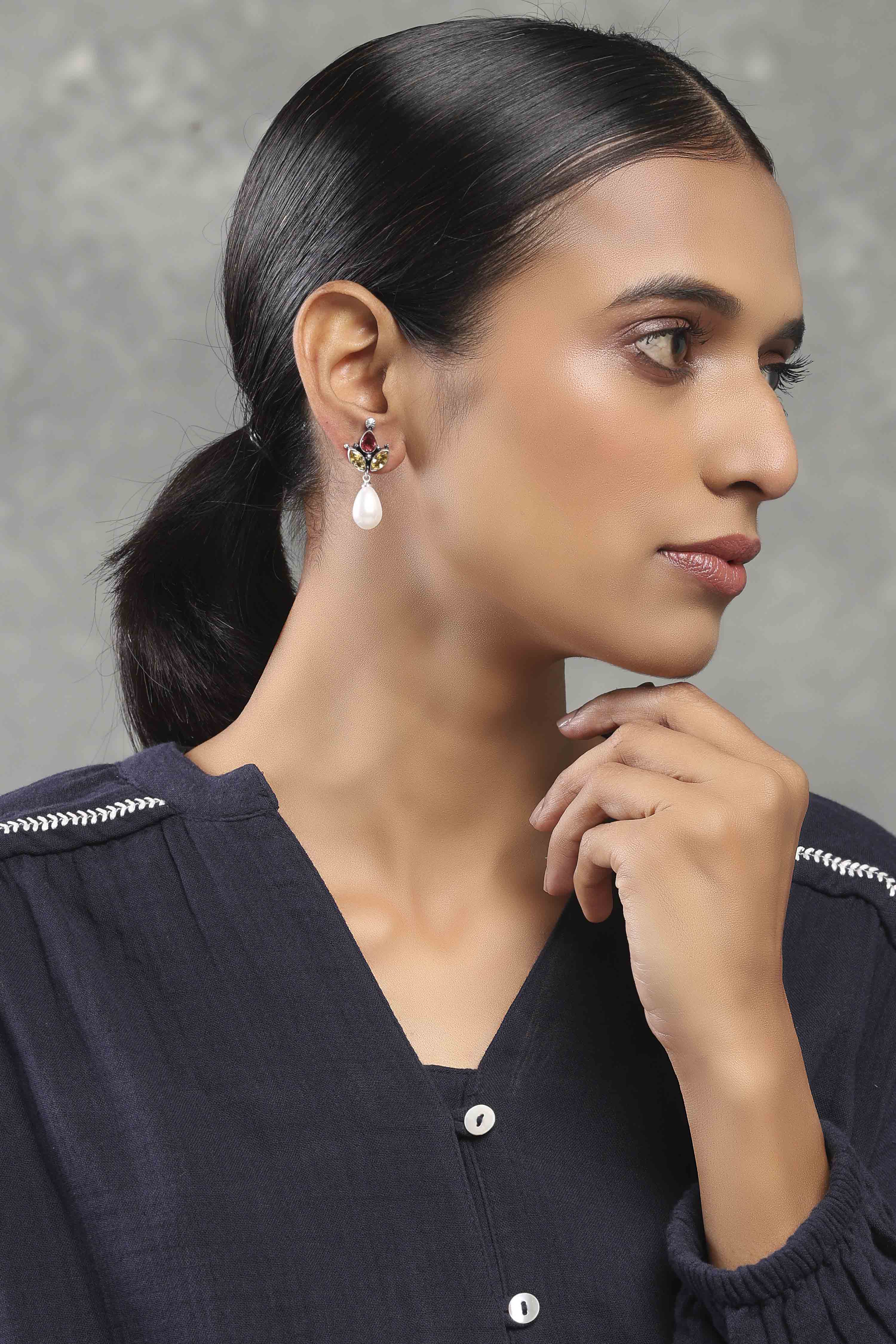 Multi Brass Drop & Danglers image number 3