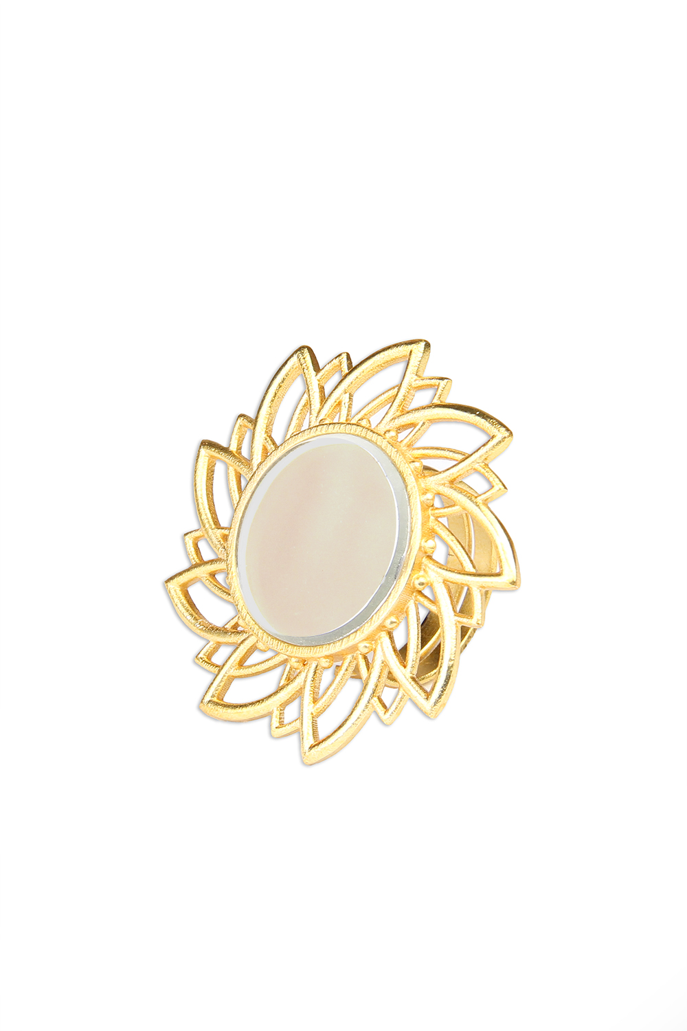 Golden Ring With Mirror image number 1