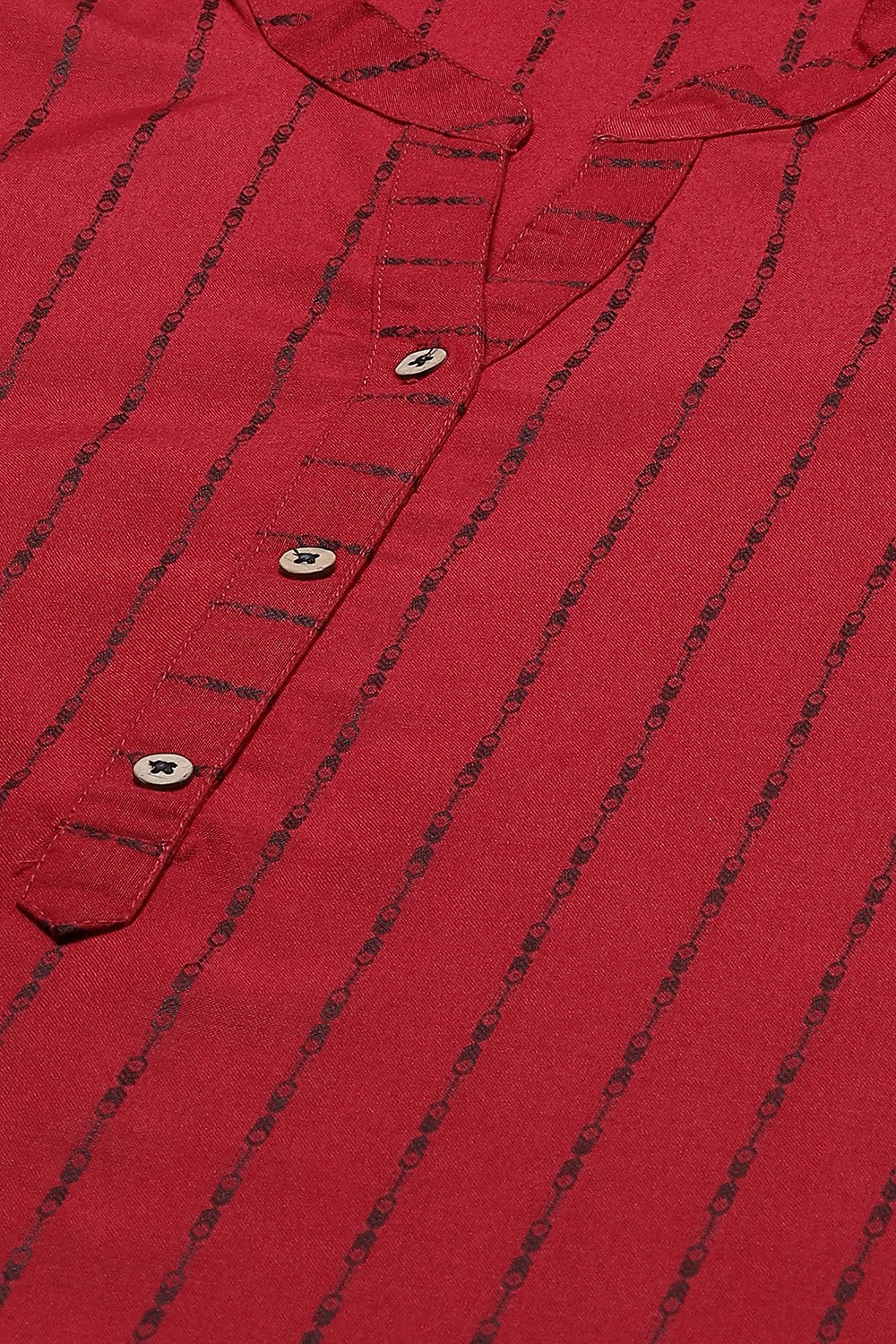 Off-white Printed Straight Kurta image number 1