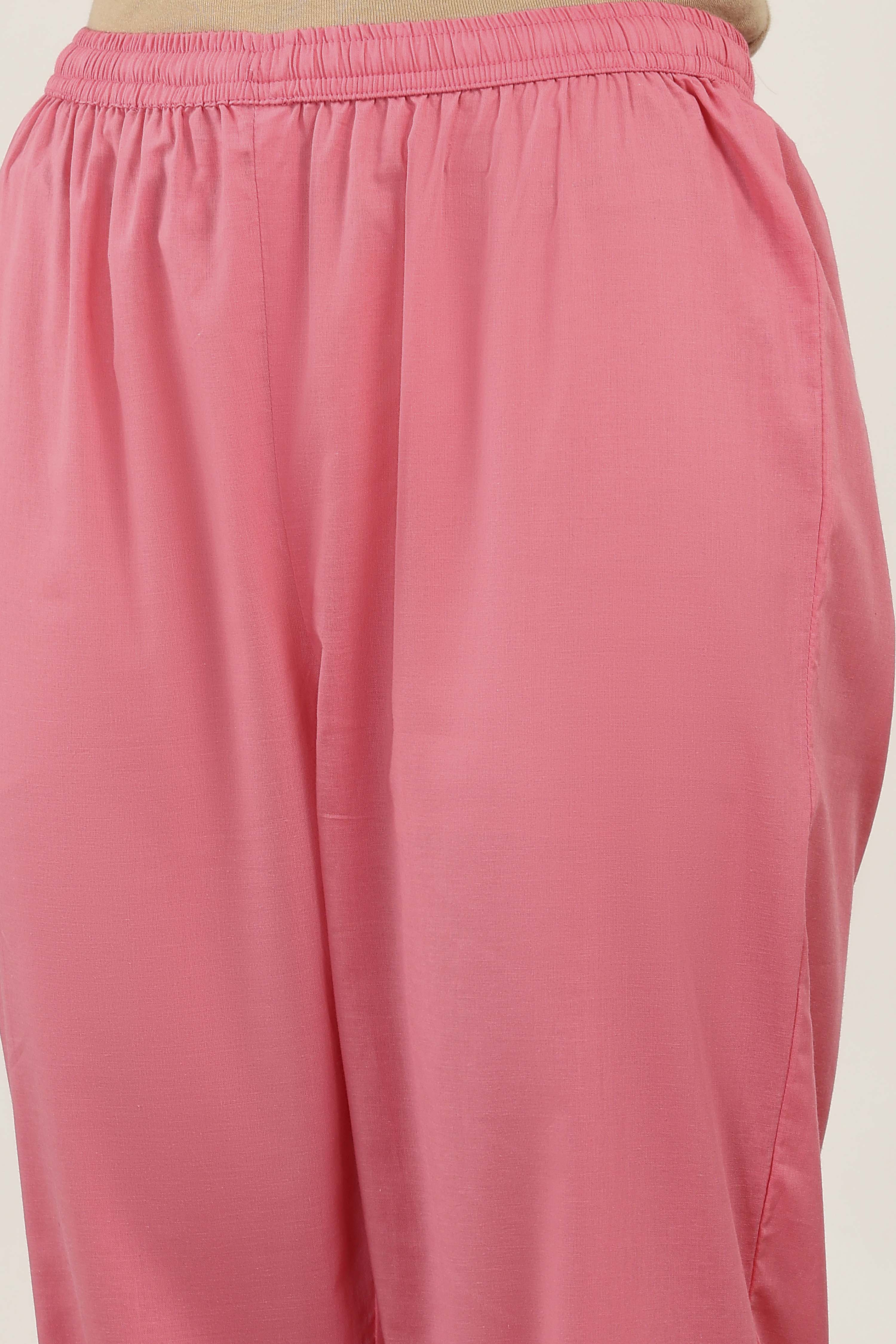 Blue Cotton Kurta Pants Set image number 2