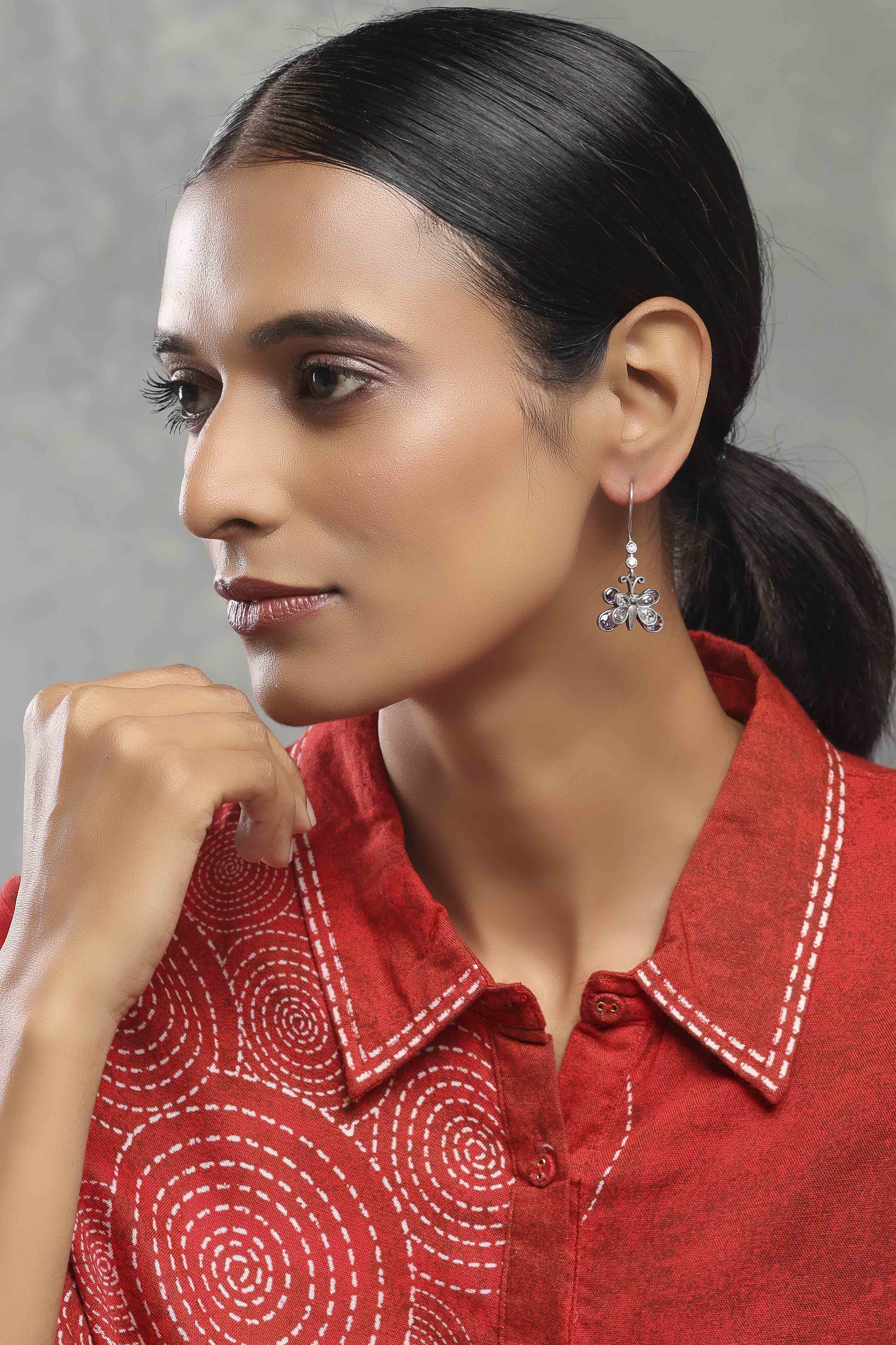 Oxidised Brass Drop & Danglers image number 3