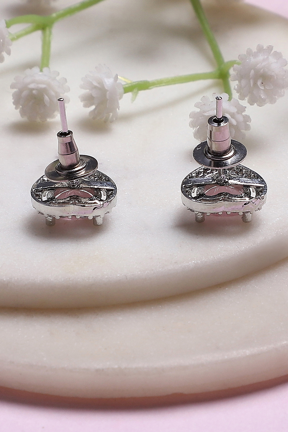 Light Pink Alloy Studs image number 2