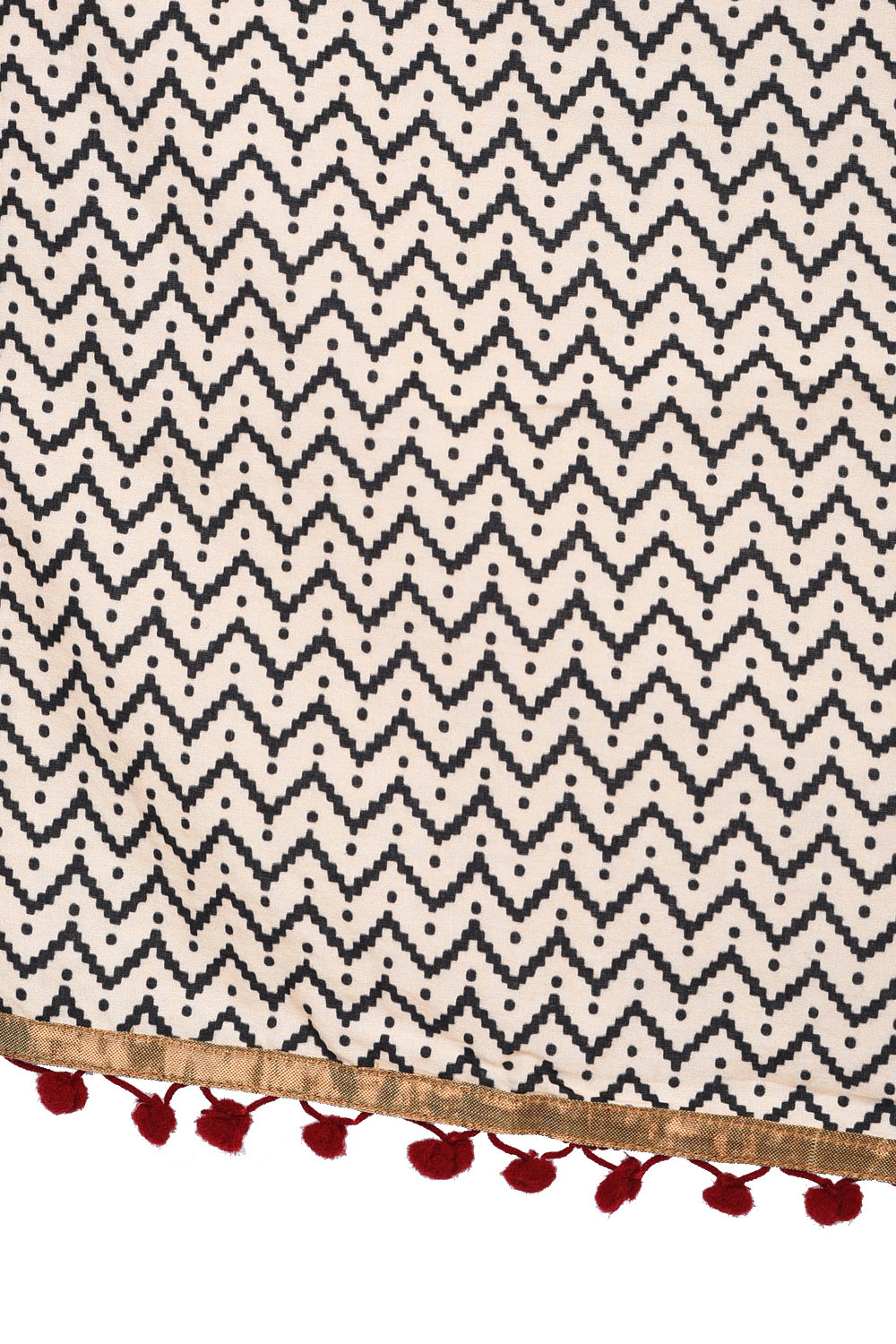 Beige Cotton Scarf image number 1
