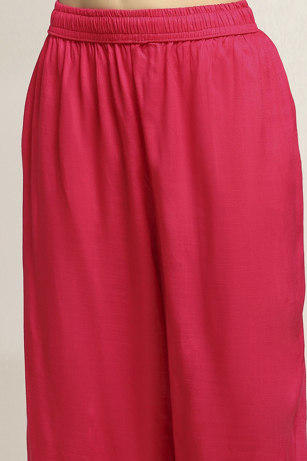 Pink Viscose Rayon Printed Straight Kurta Pants Set image number 2
