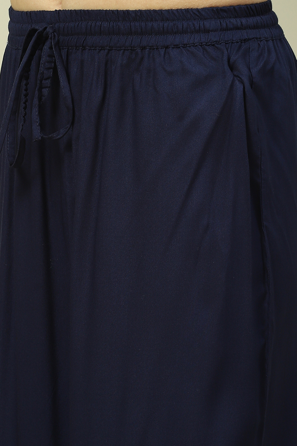 Indigo Viscose Woven Straight Kurta Suit Set image number 2