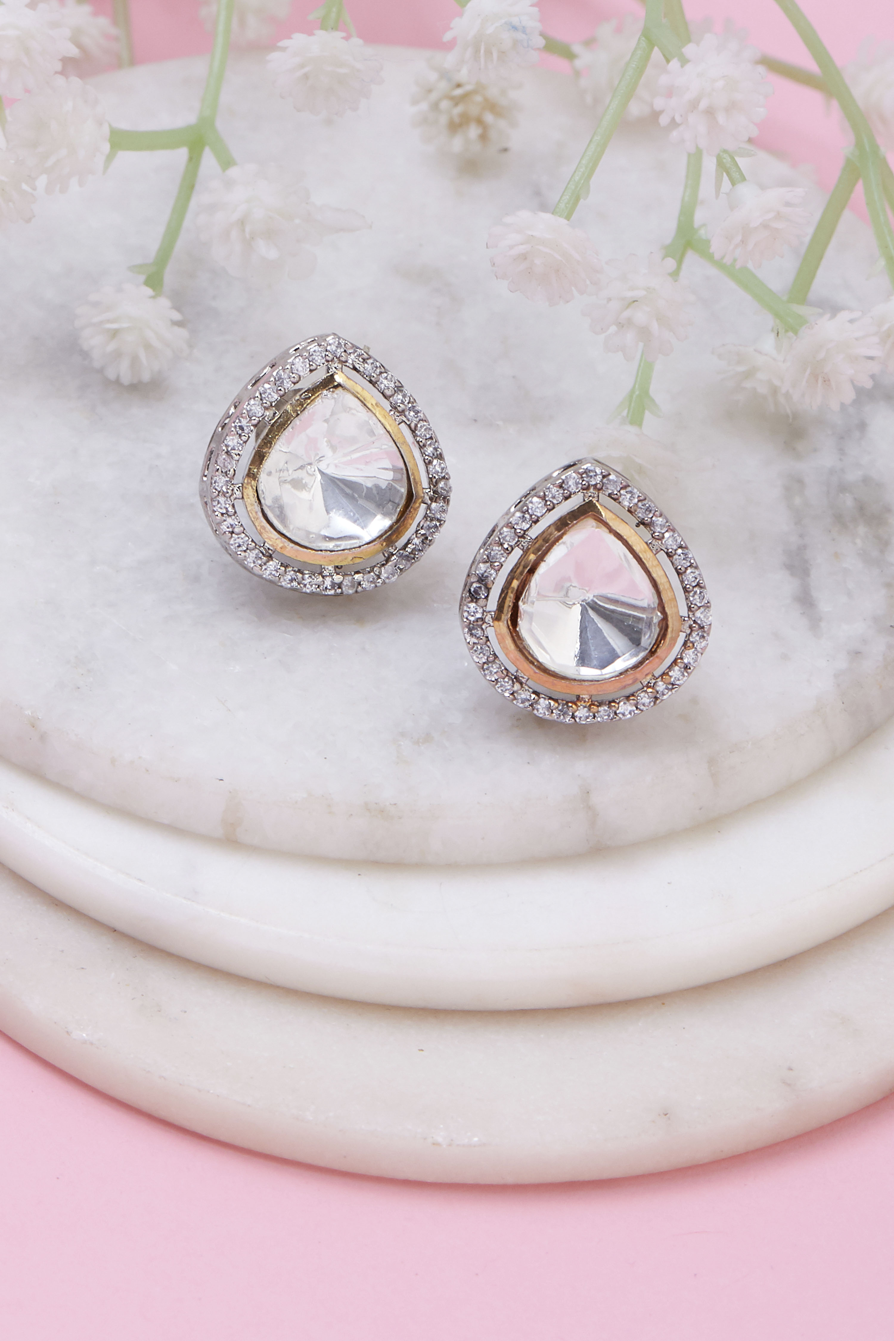 Off White Brass Studs image number 0