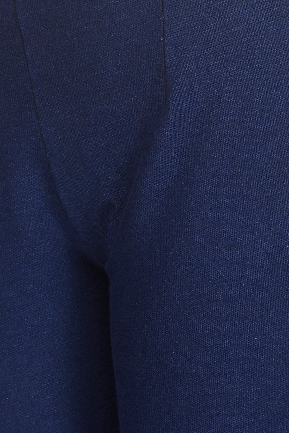 Dark Blue Cotton Slim Pants image number 1
