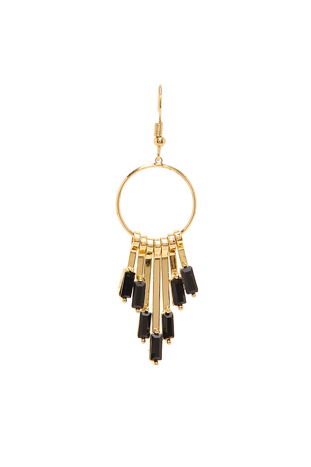 Golden Metal Brass Earring image number 1