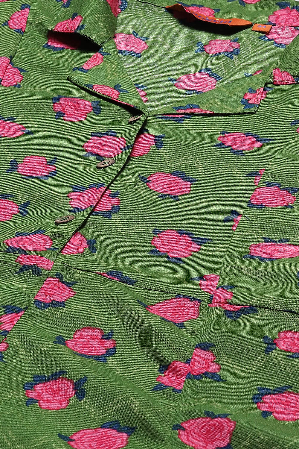 Green LIVA Kalidar Floral Dress image number 1