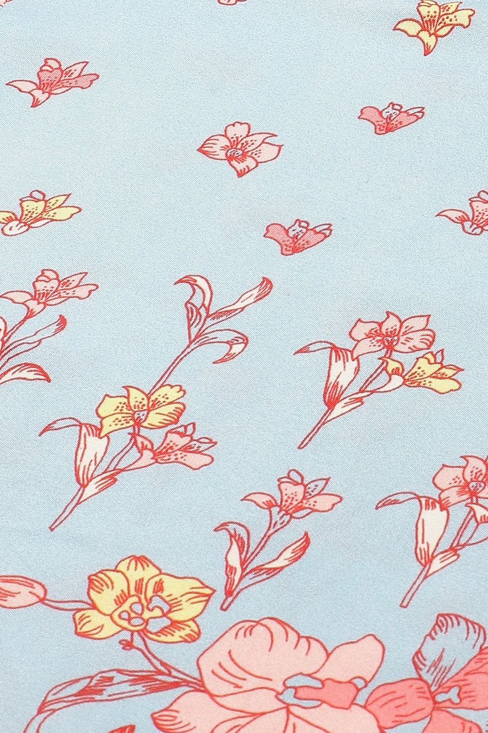 Blue Viscose Rayon A Line Dress image number 1