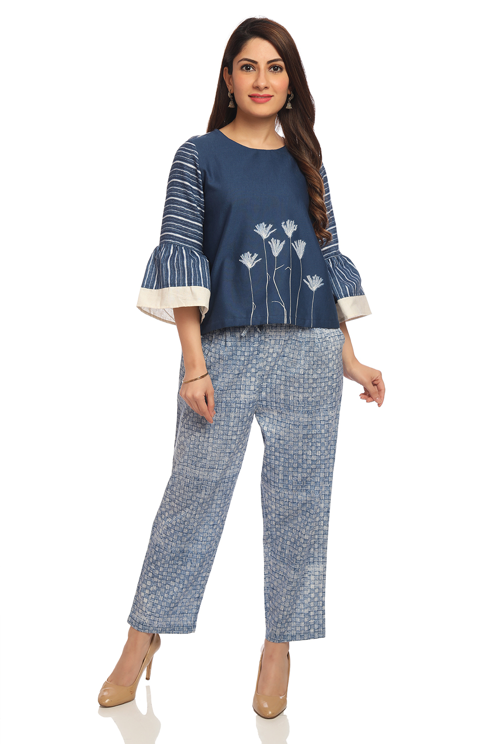 Indigo Short top Cotton Indie Top image number 4
