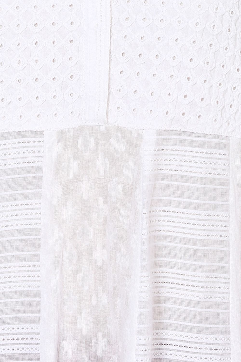 White Kalidar Schiffli Kurta image number 1