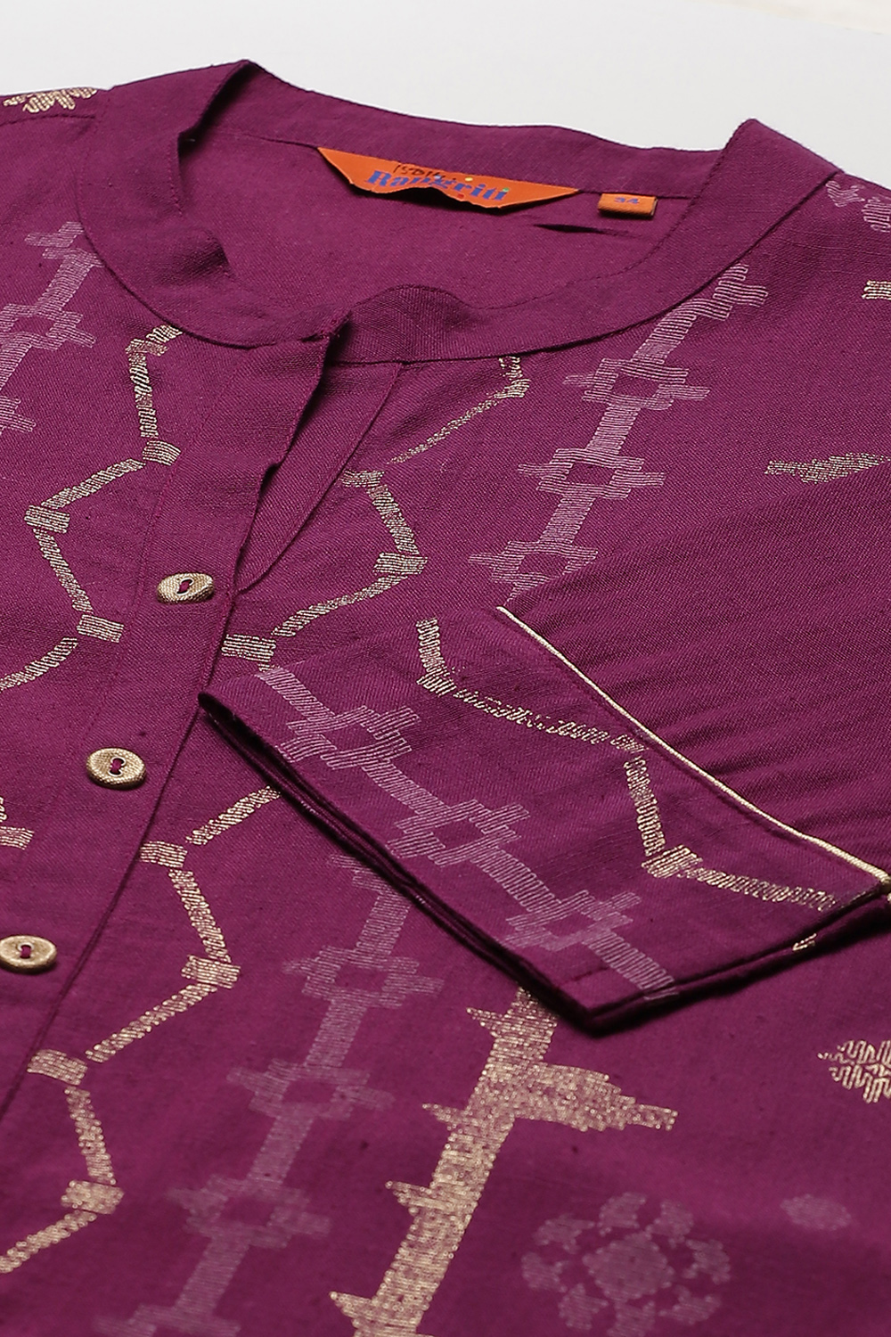 Purple LIVA Straight Kurta image number 1