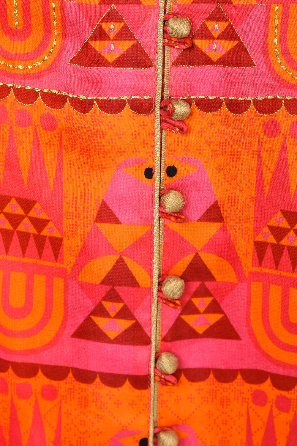 Pink Flared Polyester Kurta image number 1