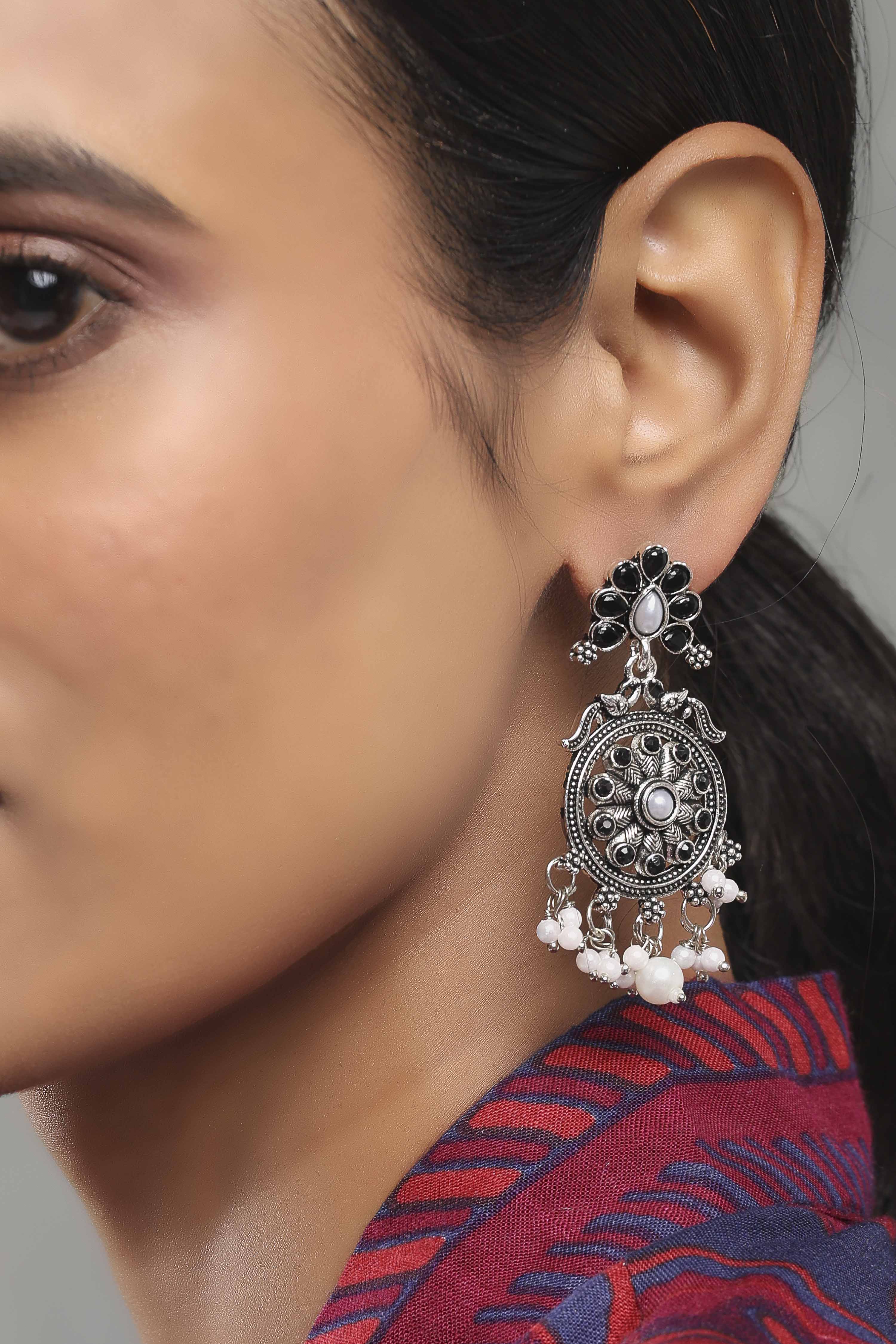 Black Alloy Drop & Danglers image number 1