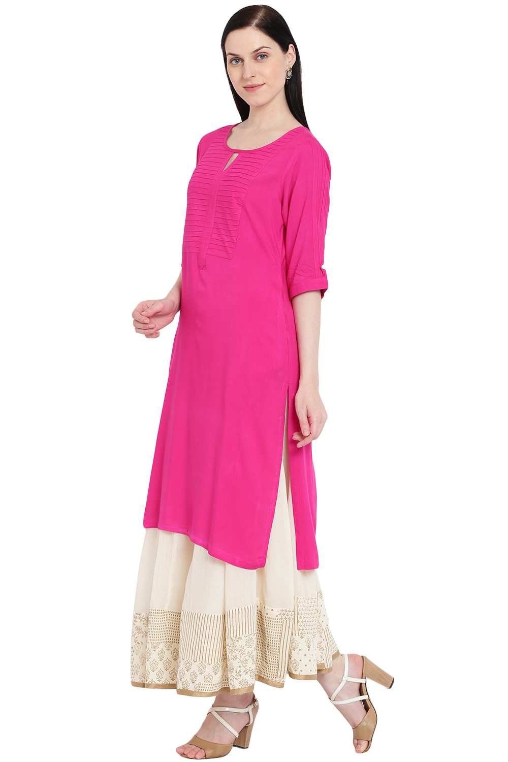 Red Straight Kurta image number 1