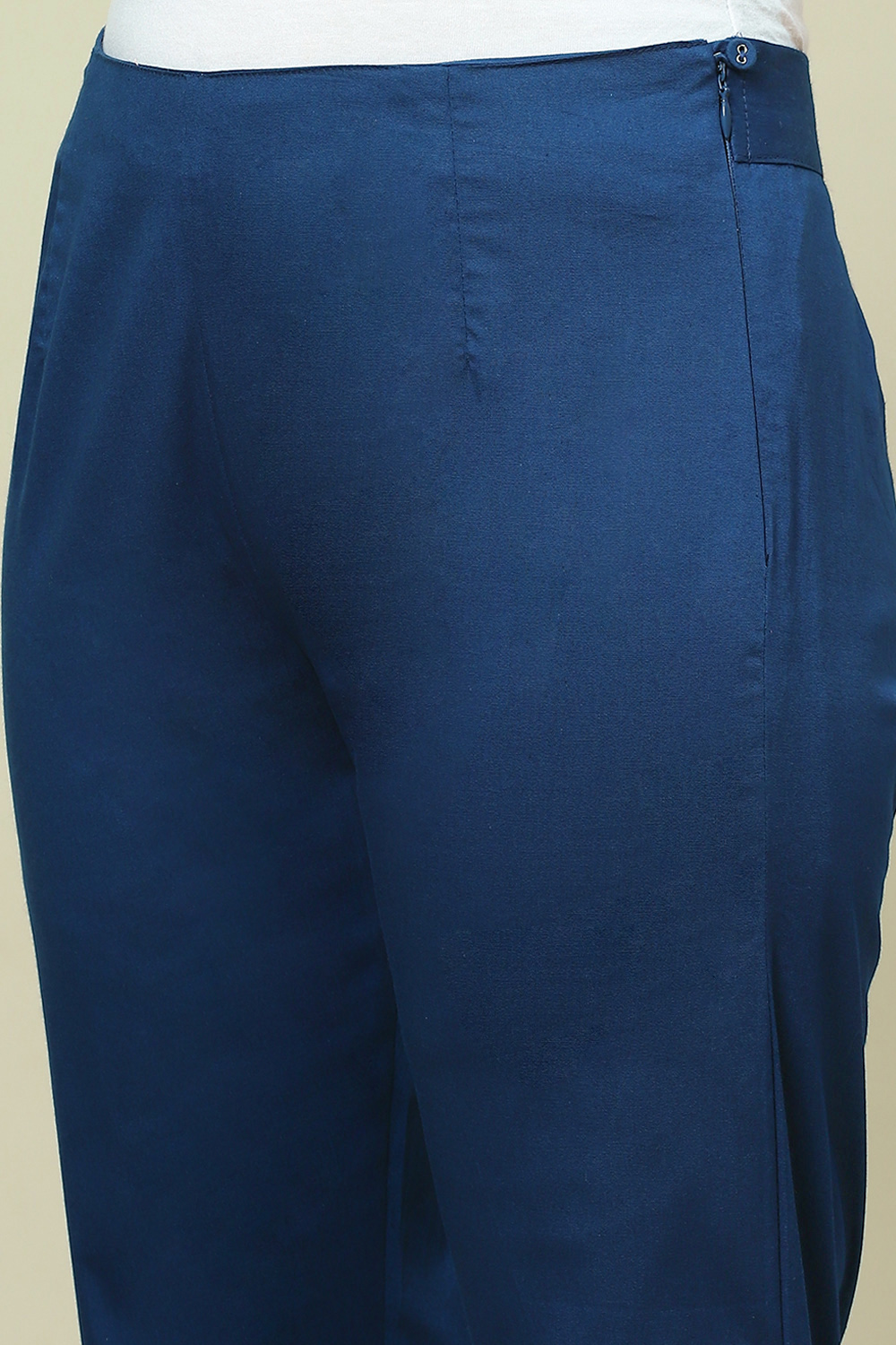 Indigo Cotton Blend Slim Pant image number 1