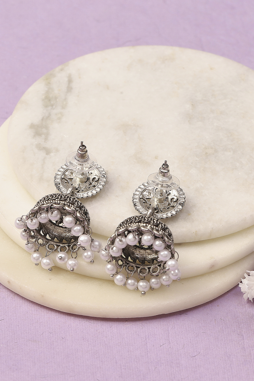 Oxidised Alloy Earrings image number 2
