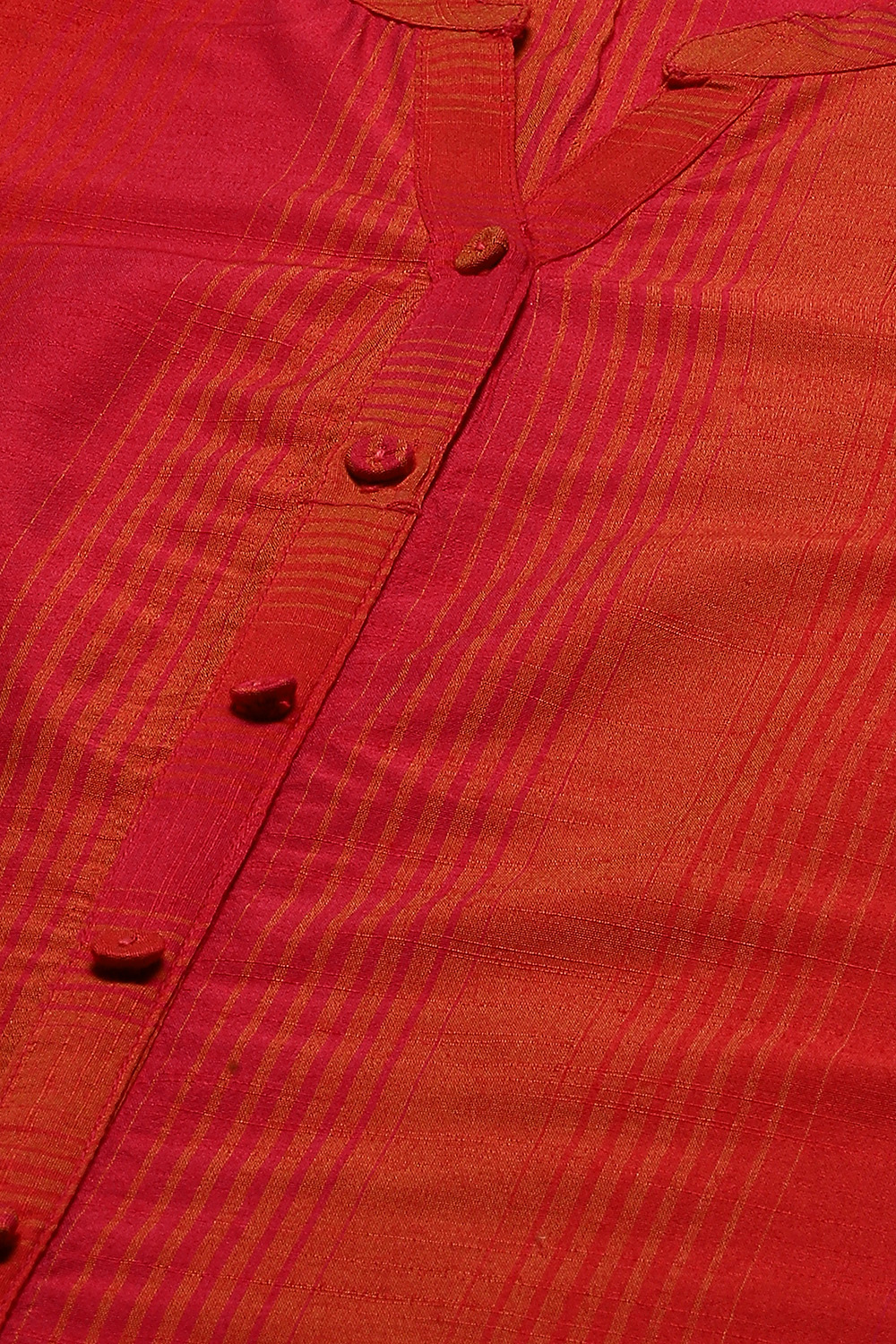 Red Art Silk Straight Kurta image number 1