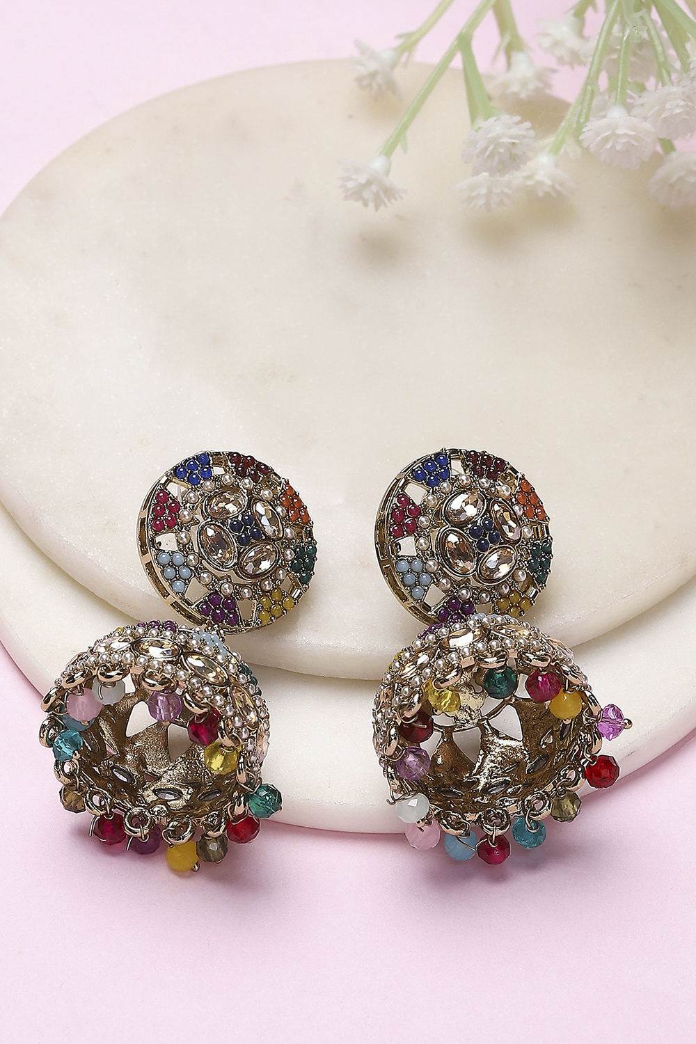 Multicolor Alloy Jhumka image number 0