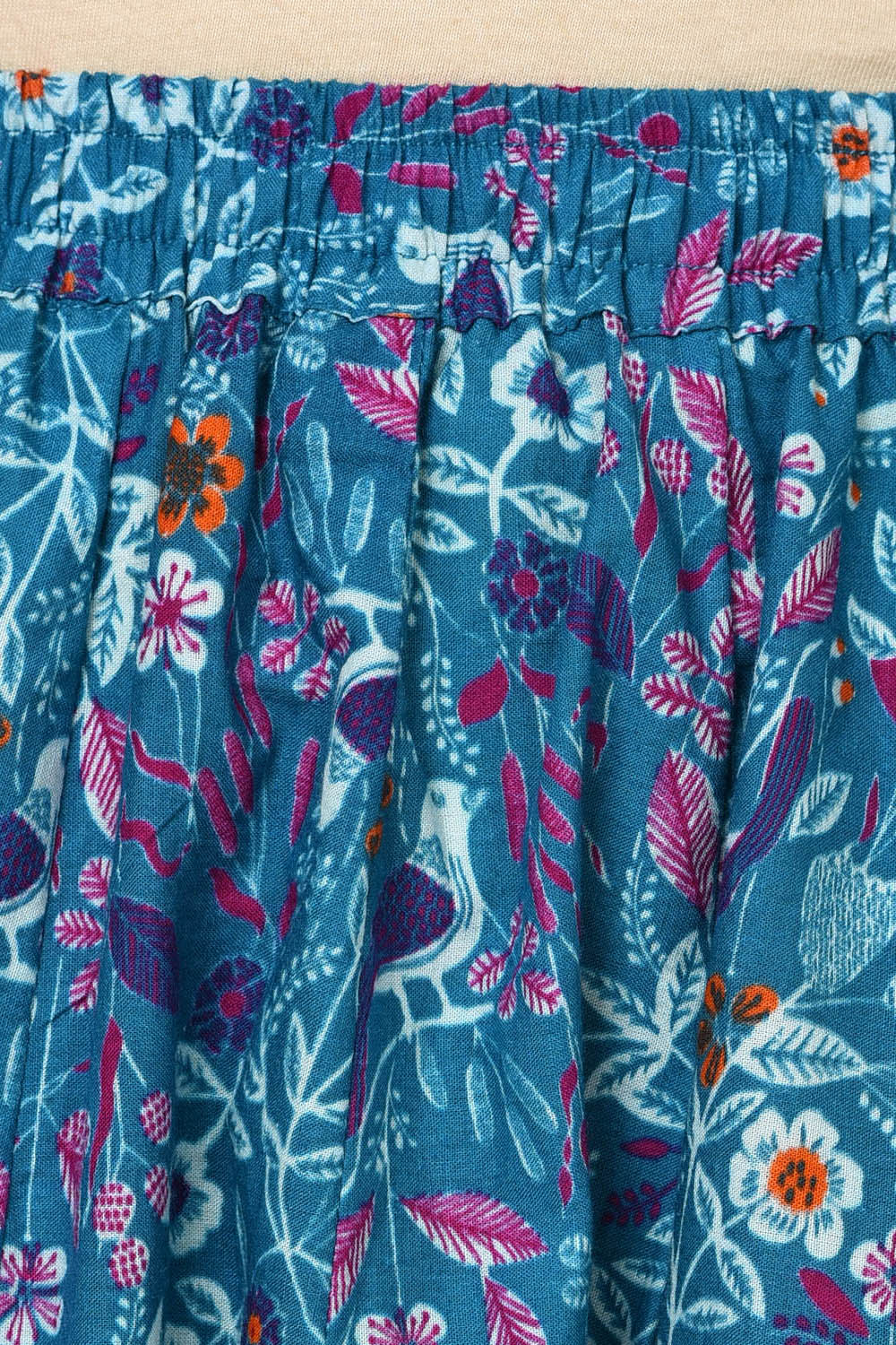 Blue Cotton Skirt image number 5