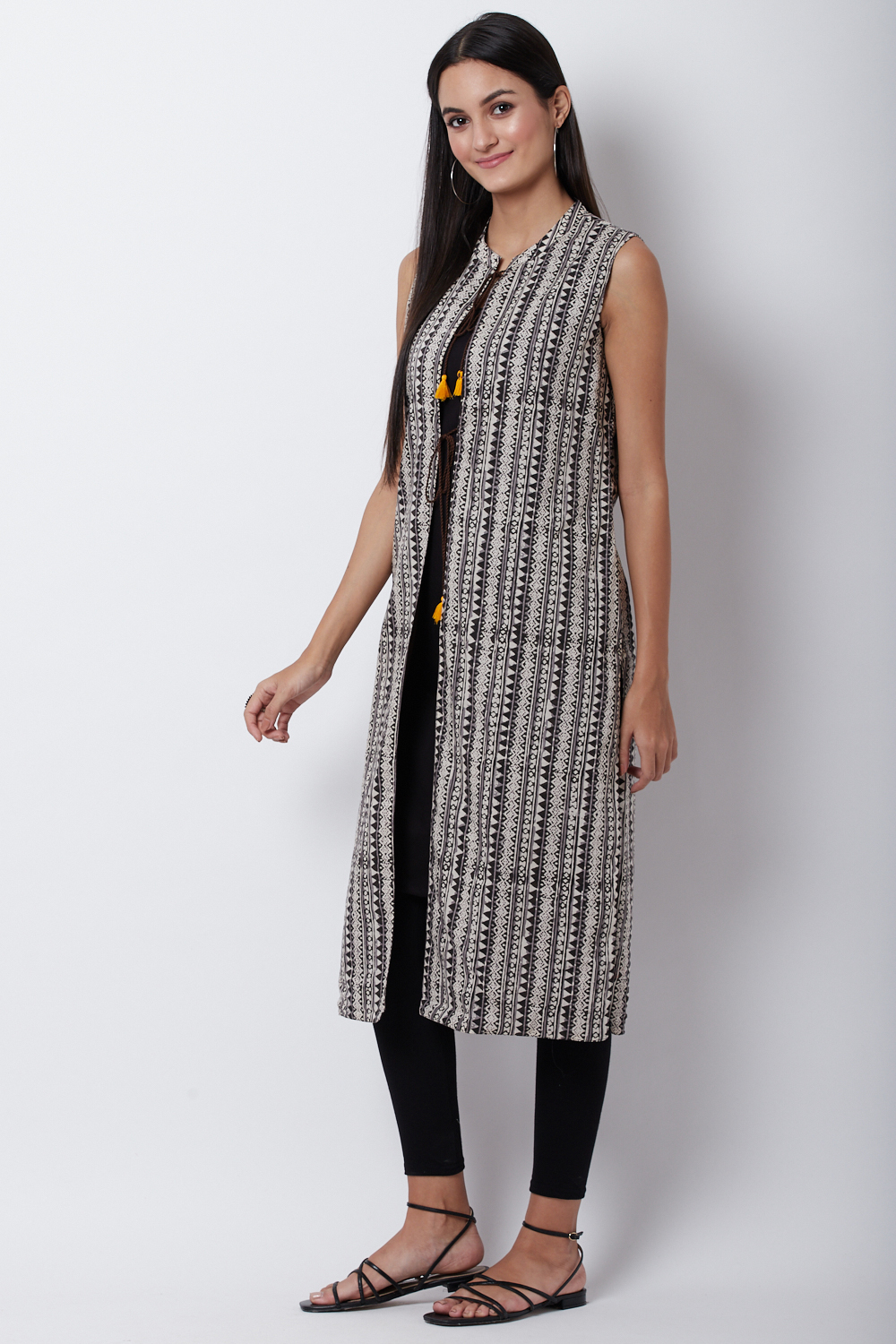 Brown Cotton And Flex Straight Jacket image number 2