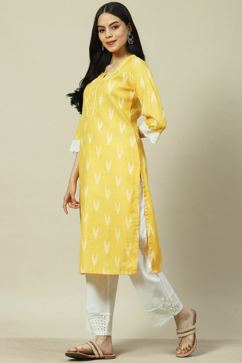 Pink Viscose Blend Straight Kurta image number 2