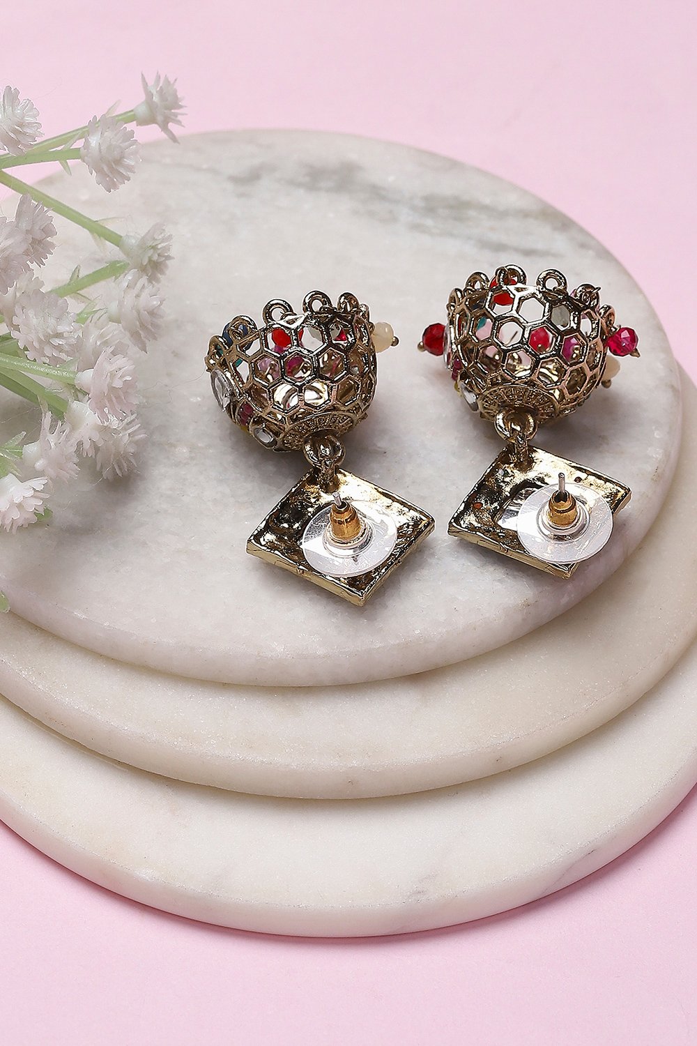 Multicolor Alloy Jhumka image number 2