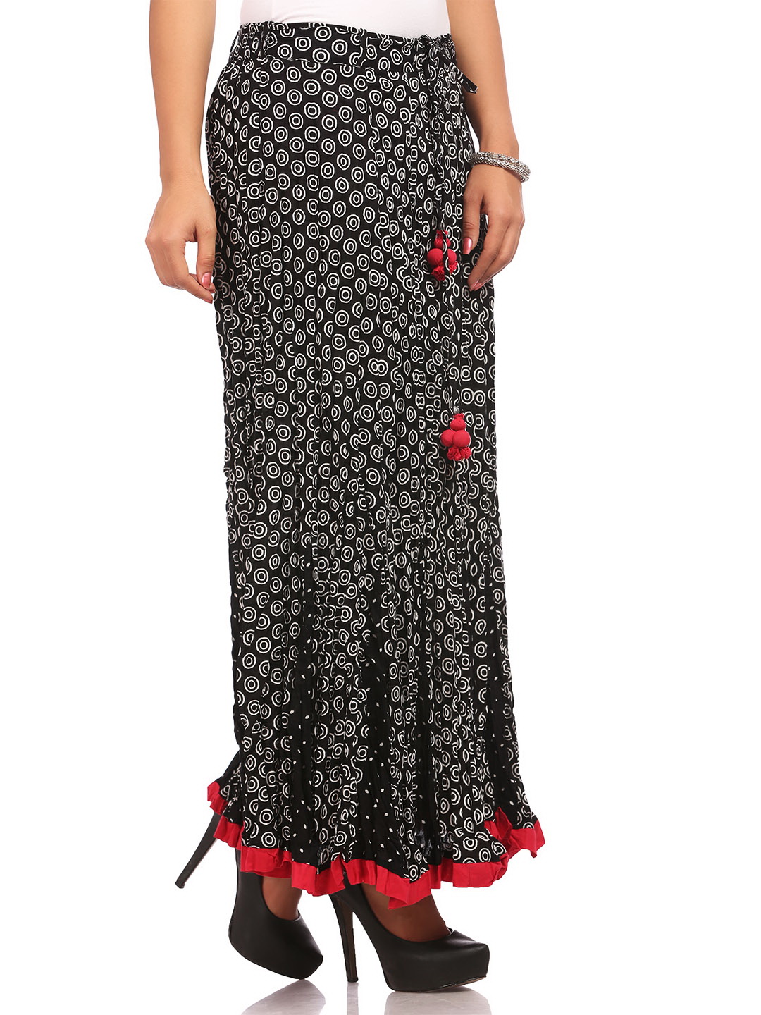 Black Cotton Skirt image number 2