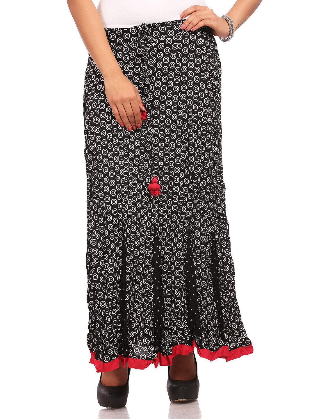 Black Cotton Skirt image number 0