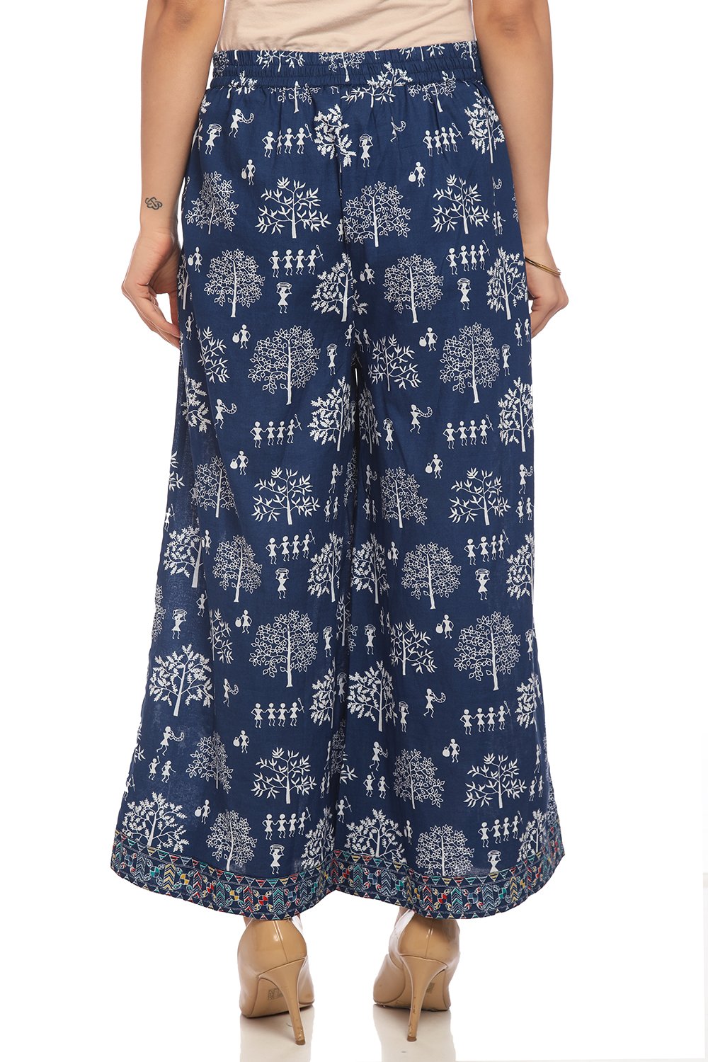 Indigo Cotton Palazzo image number 3